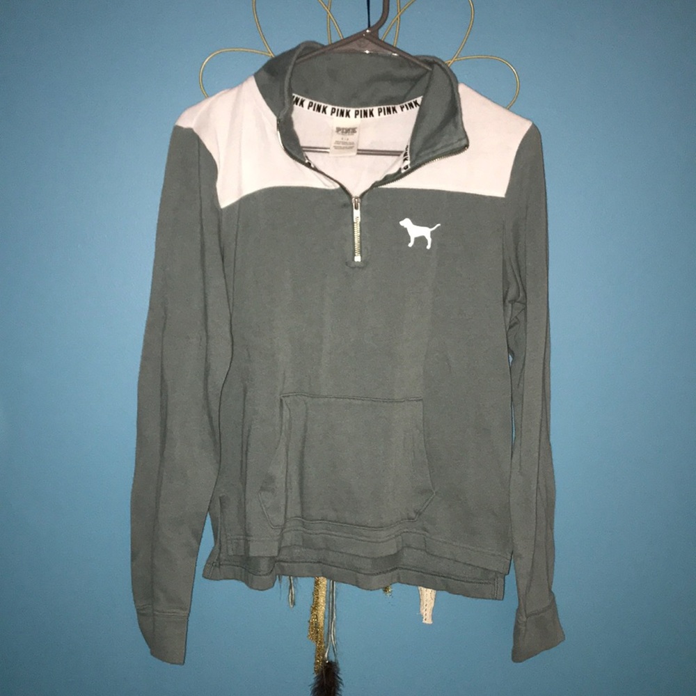 PINK quarter zip sweatshirt